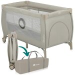 Lit parapluie compact 2en1 lionelo stefi plus - parc bb - matelas en mousse t25 - 0 - 36 mois - pliage ...