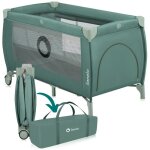 Lit parapluie compact 2en1 lionelo stefi plus - parc bb - matelas en mousse t25 - 0 - 36 mois - pliage ...
