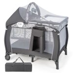 Lit de parapluie pliant avec matelas costway 4 en 1 - table à langerbaldaquin et moustiquaire pliable ... Lit de parapluie pliant avec matelas costway 4 en 1 - table à langerbaldaquin et moustiquaire pliable ...