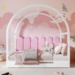 Lit de pavillon vot extensible lit coulissant lit denfant lit de jour lit double coussin en velours ...