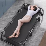 Lit pliant 1 personne pliable - fianao - chaise longue r�glable 4 niveaux - confort ergonomique avec ...