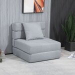 Lit pliant fauteuil pliant 2 en 1 convertible en lit - capacit 100 kg - lit dappoint pour salon et chambre ...