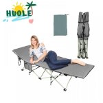 Lit pliant stable et portable pour la pause djeuner 190 * 67 * 35cm lit tubulaire rond de dix pieds ...