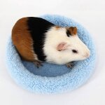 Lit en polaire doux et chaud pour hamster tapis de sommeil pour petits animaux bleu pzcc