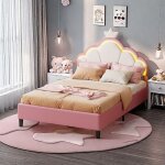 Lit princesse avec tête de lit couronne et lumières led cadre de lit lit coffrelit enfant fille 90x200sommier ... Lit princesse avec tête de lit couronne et lumières led cadre de lit lit coffrelit enfant fille 90x200sommier ...