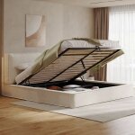 Lit rembourr 180 x 200 avec avec lattes en bois lit coffre hydraulique tte de lit capitonne lit king ...