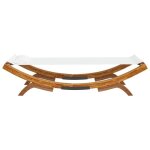Lit de repos - chaise longue / 2 personnes - ext�rieur 100x1885x44 cm bois courb� massif cr�metop vente5631465 ...