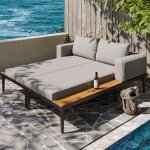 Lit de repos pour terrasse ext�rieure chaise longue d?ext�rieur canap� - lit �tanche multifonctionnel ...