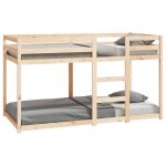 Lit superpos enfant - dec - 90x190 cm - bois de pin massif - design  lattes - 1 place