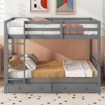 Lit superpos 140 x 200 cm avec lit gigogne et chelle de rangementlit superpos triple cadre de lit ...