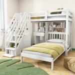 Lit superposé 90 x 200 cm lit enfant multifonctionnel avec bureau et étagères lit double étage avec sommier ... Lit superposé 90 x 200 cm lit enfant multifonctionnel avec bureau et étagères lit double étage avec sommier ...