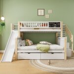 Lit superpos pour enfants 140 * 200 + 90 * 200lit mezzanineescalier et armoire de rangement lit doubletobogga ...