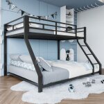 Lit superpos� enfant 2 / 3 palces 90 / 140 x200cm lit adulte lit double en m�tal avec escaliers balustrades ...