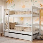 Lit superpos� pour enfant - avec 2 tiroirs - taille de couchage 90x200 cm - lit enfant - autres tailles ...