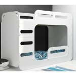 Lit superpos� enfant max 2 - 80x200 �chelle - lit double ado avec sommier & barri�re de s�curit� - charge ...