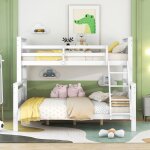 Lit superpos enfant - 90x200cm - avec chelle et barrire de scurit - lit enfant - transformable en ...