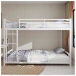 Lit superpos� enfant en m�tal lit cabane enfants 90x 190cadre de lit enfant 90x190 avec �chelles et rampes ...