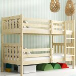 Lit superpos� kacper - pin massif naturel - 90x200cm - montage facile - 2 places - sommier inclus - s�parables ...