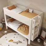 Lit superpos sparable 90x200cm - lit mezzanine 2 lits simples chelle amovible idal pour chambres ...