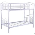 Lit superpos sparable alice mtal 90x190 cm - blanc