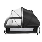 Lit de voyage pour b�b� avec moustiquaire - mengda - berceau pliable portable - facile � ranger - n�s ...