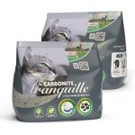 Liti�re agglom�rante pour chat - 1gold - carbonite - charbon actif - bicarbonate - 2 x 65 kg
