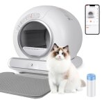 Litire autonettoyante 65l pour chat silencieuse (