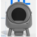 Litiere autonettoyante chat 65lcontr�le des odeurs 15 joursbac � liti�re silencieuxcontr�le avec app ...