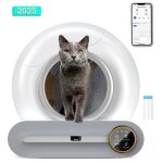Liti�re chat autonettoyant 65l + 9l bac � liti�re pour chat moniteur de sant� automatique d�sodorisant ...