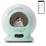 Litiere chat autonettoyante xxl 65l bac litire pour chat automatique alarme scurise contrle app anti ...