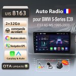 Litillbuly autoradio 2go 32go wifi pour bmw 5 e39 1995 1996 - 2003 accessoire autoradio android voiture ...