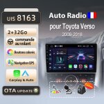 Litillbuly autoradio 2go 32go wifi pour toyota verso r20 2009 - 2018 accessoire autoradio android voiture ...