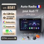 Litillbuly autoradio 4g 6go 128go pour audi tt mk2 2006 2007 - 2014 accessoire autoradio android voiture ...