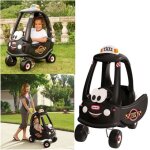 Voiture miniature - little tikes - cozy coupe - taxi noir - confortable - utilisation extrieure