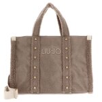 Liu jo sac shopper taupe pour femme - tote bag l naturale 315050