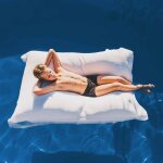 Livedeco - pouf géant xxl déhoussable flottant pour piscine blanc pool big52 Livedeco - pouf géant xxl déhoussable flottant pour piscine blanc pool big52