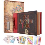 Notre livre daventures scrapbooking 80 pages texte en relief livre de voyage reliour adventure book ...
