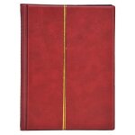 Livre de collection de pi�ces de monnaie - okumggyj - 250 pochettes - pvc - cuir pu - 166 x 22 cm