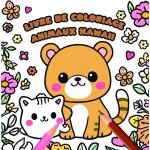 Livre de coloriage - animaux kawaii