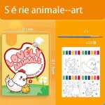Livre de coloriage pour enfants livre de peinture  laquarelle avec pinceaux peinture  laquarelle pour ...