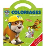 Livre de coloriages patpatrouille - paw patrol - vive les jeux - sac  emporter - autocollants