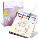 Livre de coloriage avec peintures � leau pour tout - petits de 3 � 8 ans kit de peinture aquarellepour ...
