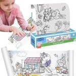 Livre de coloriage - peppa pig - rouleau cratif - papier de haute qualit - pour enfants - mixte