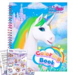 Livre de coloriage - ponycycle - officiel - 1 planche de stickers - 10 autocollants - enfant