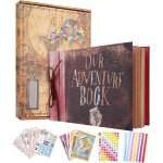 Notre livre daventures scrapbooking 80 pages texte en relief livre de voyage reliour adventure book ...