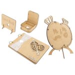 Livre dor de mariage - ulisem - bois - 100 c?urs - design lgant