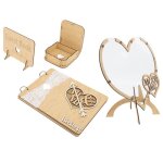 Livre dor de mariage - ulisem - bois - 100 c?urs - design �l�gant