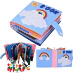 Livre silencieux livre silencieux jouets montessori livre dactivits en feutre 3d jouets sensoriels et ...
