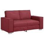 Lmt - top@canap amoureux 160 cm - design 2 places - sofa 2 personnes classique - avec coussin rouge ...