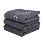 Lnt - lot de 3 couvertures de yoga 70% coton bleu blanc et rouge - 150x200 - r�sistance & durable - couverture ...